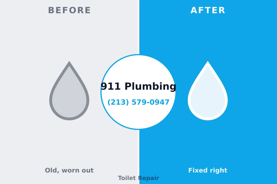 Before and after: plumbing repair St. Henry, OH